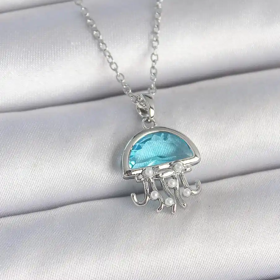Çelik Jellyfish Kolye (Gümüş Renk) Görsel 1 Çelik Jellyfish Kolye (Gümüş Renk) - Görsel 1